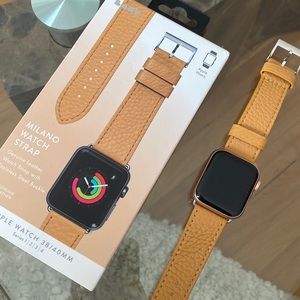 Milano leather watch strap